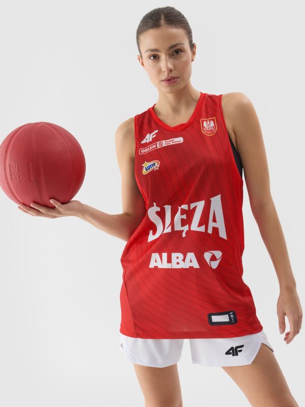 4F Tank top replika wyjazdowy z sezonu 2023/24 damski 4F x KS Ślęza Wrocław - multikolor