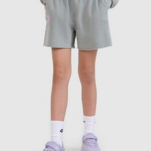 4F Spodenki dresowe dziewczęce - szare 140 (9-10 lat)