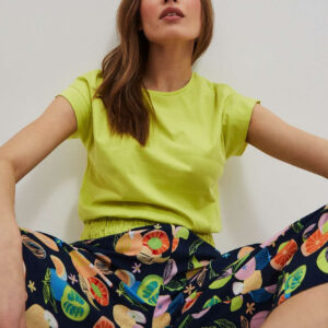 Gładka bluzka neonowa