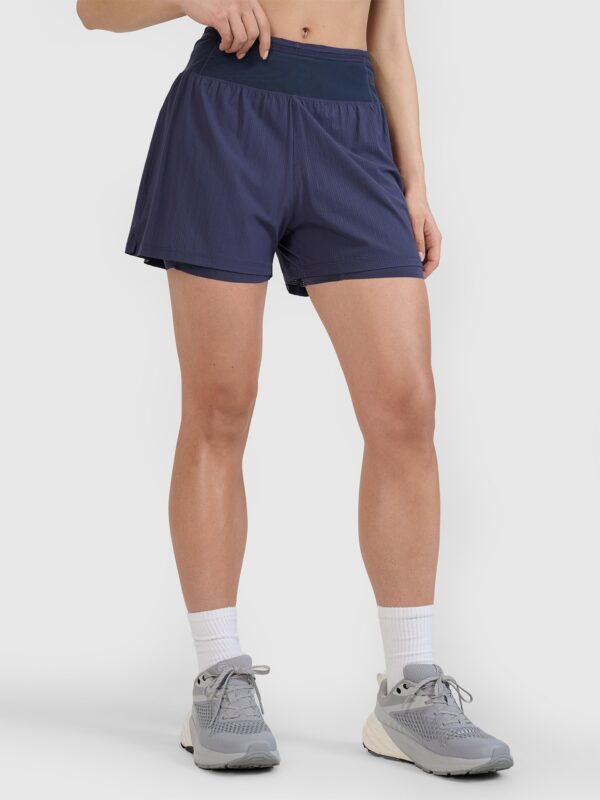 4F Spodenki do biegania w terenie szybkoschnące damskie - szara