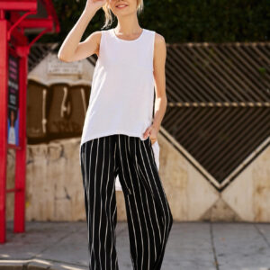 Asymetryczny top biały