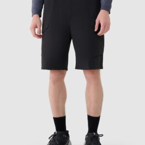 4F Spodenki casual męskie - czarne