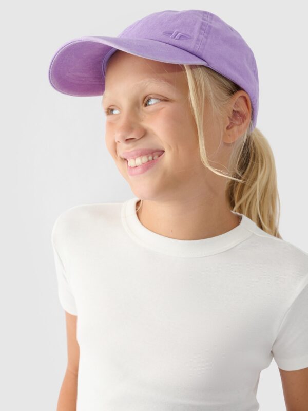 4F T-shirt gładki dziewczęcy - biały 164 (13-14 lat)