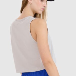 4F Top z nadrukiem damski - szary