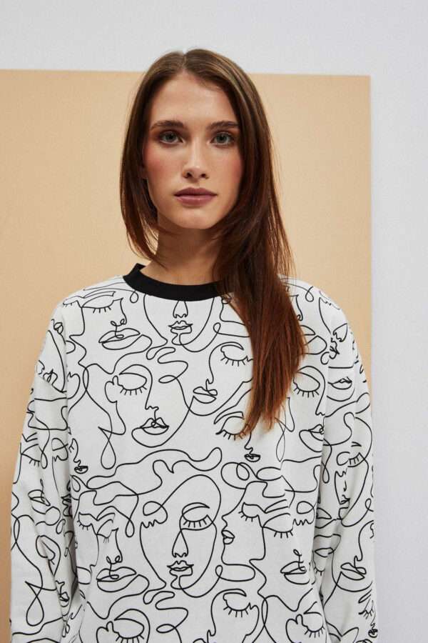 Bluza z nadrukie
