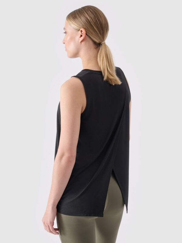 4F Top treningowy ciążowy oversize damski - czarny