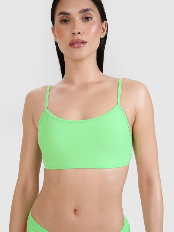 4F Góra od bikini damska - zielona