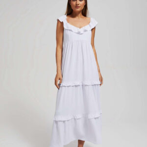 Sukienka maxi biała