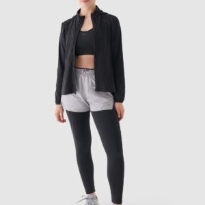 4F Kurtka do biegania Ultralight damska - czarna