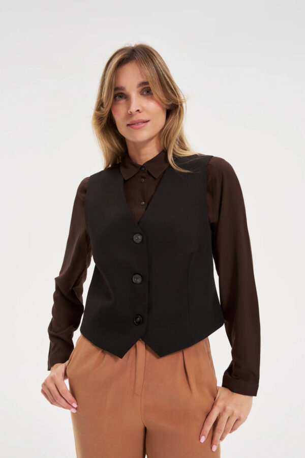 Elegancka kamizelka czarna