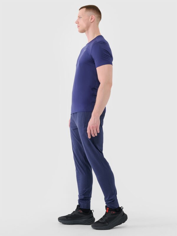 4F Spodnie treningowe szybkoschnące męskie - granatowe