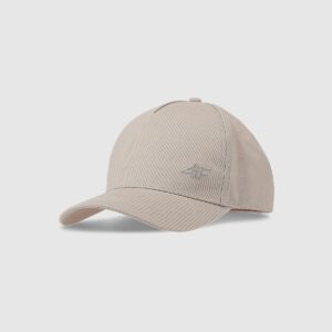 4F Czapka z daszkiem strapback dziecięca - beżowa