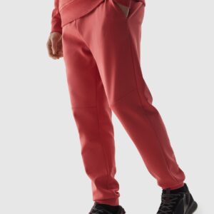 4F Spodnie dresowe joggery męskie - różowe