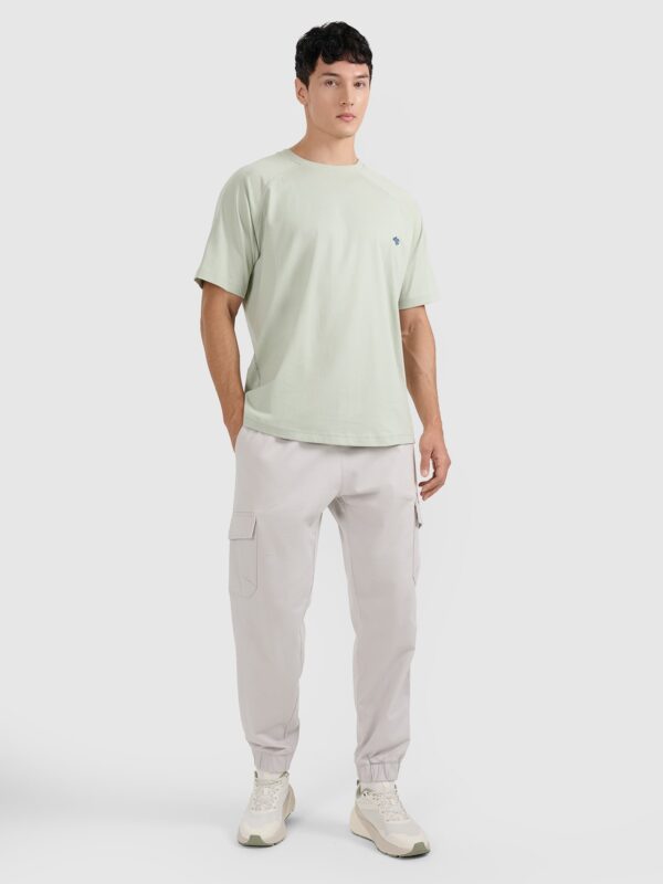 4F T-shirt oversize gładki męski - turkusowy