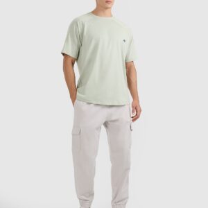 4F T-shirt oversize gładki męski - turkusowy