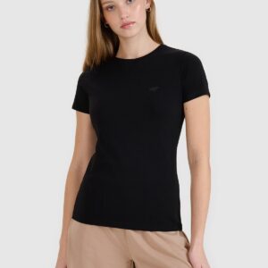 afa1633e614d4542a2a4d9fae6e4f7383083acf2 4F T-shirt slim gładki damski (2-pack) - biały