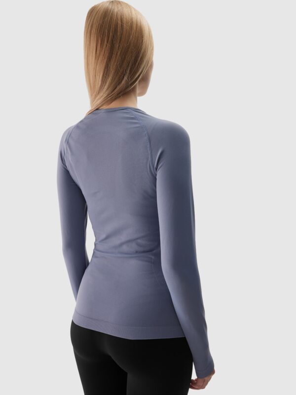 4F Bielizna termoaktywna bezszwowa (góra) damska - niebieska