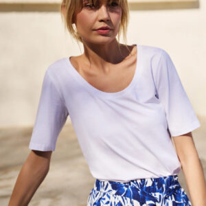 Bluzka z bawełny biała