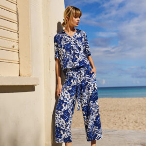 Spodnie kuloty niebieskie