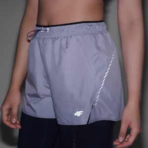 4F Spodenki do biegania szybkoschnące damskie - szare