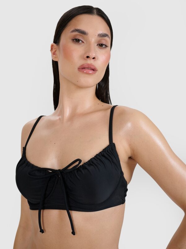 4F Góra od bikini damska - czarna