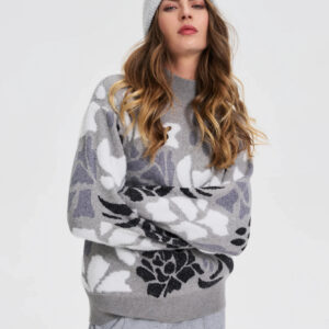 Czapka z dodatkiem wełny szara