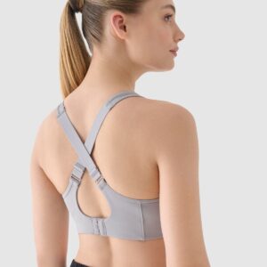 4F Biustonosz do biegania ze średnim wsparciem - szary