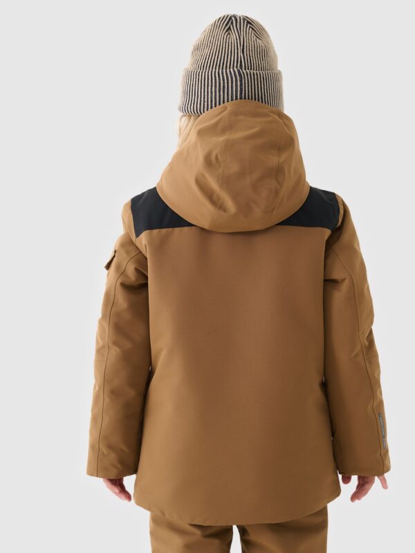 4F Kurtka snowboardowa membrana 8000 chłopięca - brązowa 158 (12-13 lat)