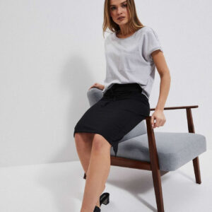 b32d6b217cf5abd84bb09784a80bf742f4d6d2ef Spódnica z dresowej dzianiny czarna