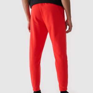 4F Spodnie dresowe joggery męskie - czerwone