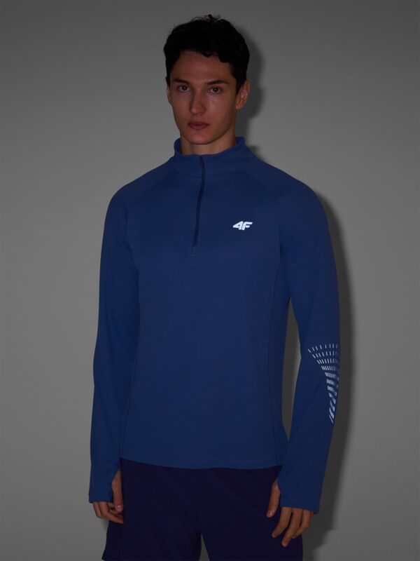 4F Longsleeve do biegania w terenie szybkoschnący męski - granatowy