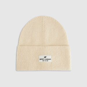 4F Czapka beanie damska - beżowa