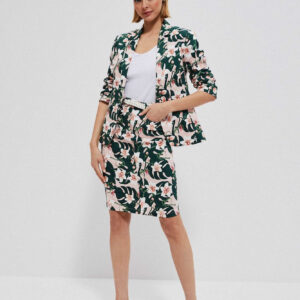 b4dbc41c2d39682f007fc099a7788ea0dd0d8eb5 Spódnica z roślinnym nadrukiem piaskowa