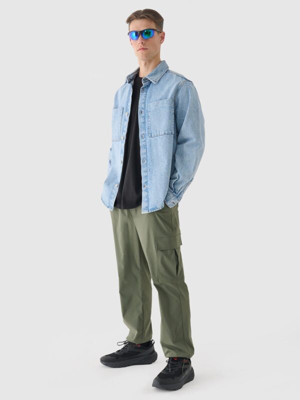 b501676a63a3b57f89b0a1adf3d3c48399e53870 4F Longsleeve oversize z nadrukiem męski - czarny