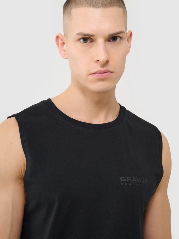 4F Tank top oversize męski - czarny