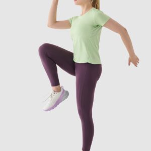 4F Koszulka do biegania szybkoschnąca damska - zielona