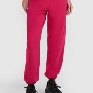 4F Spodnie dresowe joggery damskie - różowe