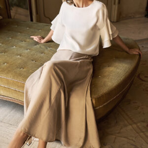 b80f25aca3f8a278e9bcd624c0998498279bf11e Spódnica midi beżowa