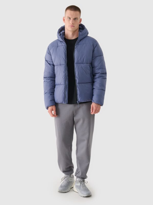 4F Kurtka puchowa z syntetycznym wypełnieniem męska - granatowa