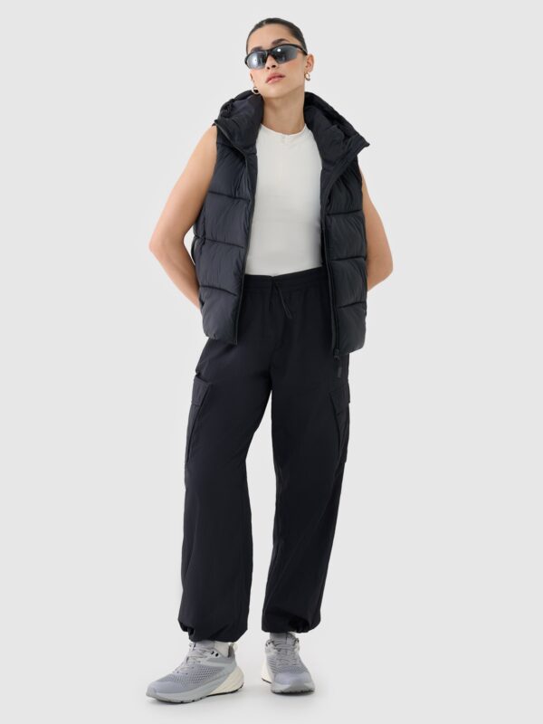 4F Crop-top slim damski - biały