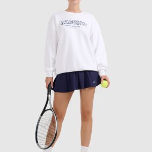 4F Bluza dresowa nierozpinana bez kaptura damska - biała