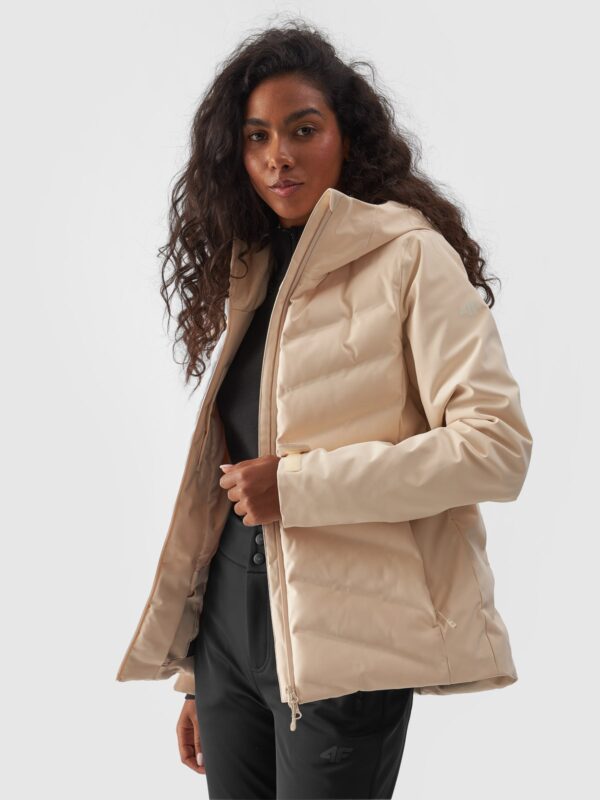 4F Kurtka narciarska membrana 10000 damska - beżowa