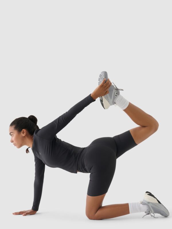 4F Legginsy krótkie treningowe damskie - szare