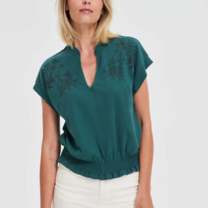 Bawełniana bluzka zielona