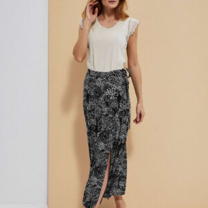 Wzorzysta spódnica z wiskozy