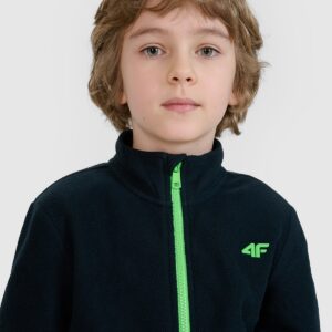 4F Polar regular ze stójką chłopięcy - czarny 122 (6-7 lat)