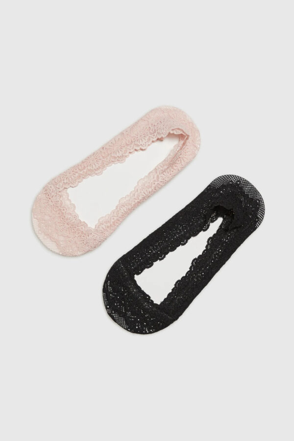 Skarperki stopki koronkowe 2-pack