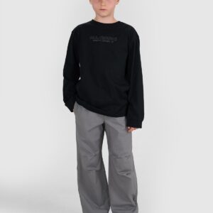 bcac0166f45883e5dd186a0edcde92a796502cd6 4F Longlseeve regular z nadrukiem chłopięcy - czarny 128 (7-8 lat)