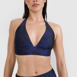 4F Góra od bikini damska - fioletowa