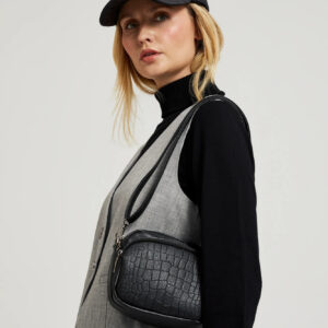 Mała torebka z ekoskóry czarna